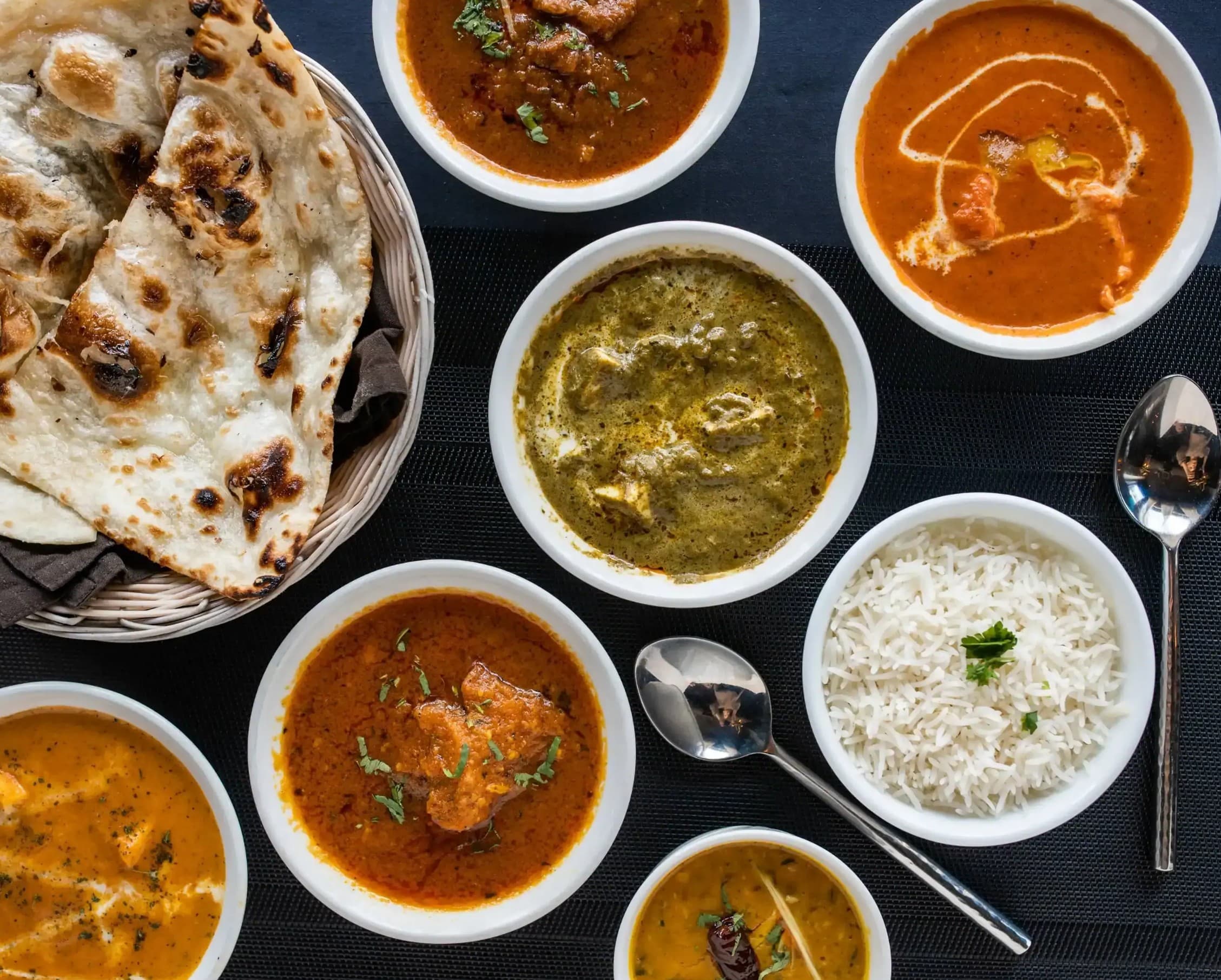 Restaurant hero background showcasing our signature dishes